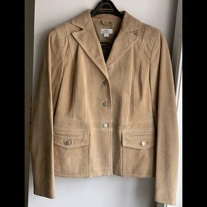 Loft Suede Sand Colored Jacket